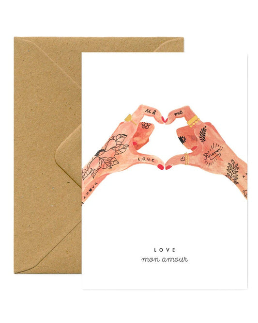 Carte postale Hands of love