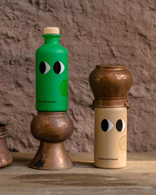 Huile d'olive extra vierge au basilic