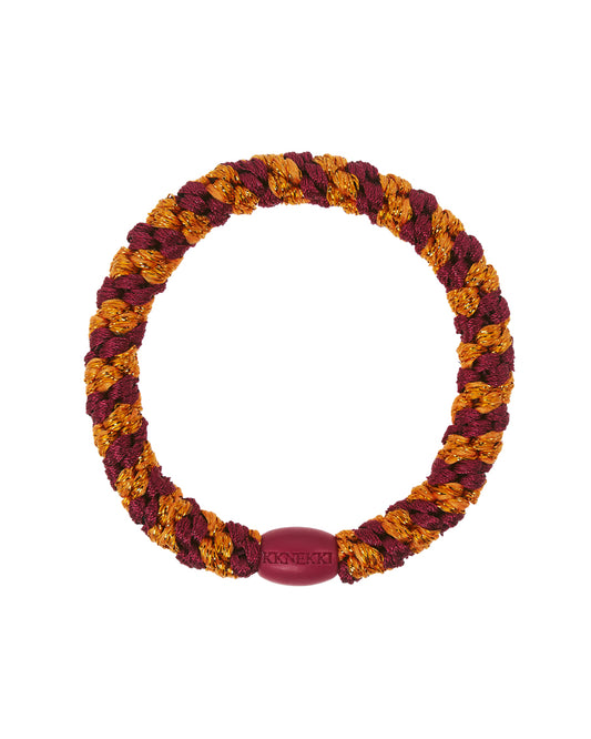 KKNEKKI Bordeaux orange glitter Stripe