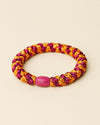 KKNEKKI Bordeaux orange glitter Stripe