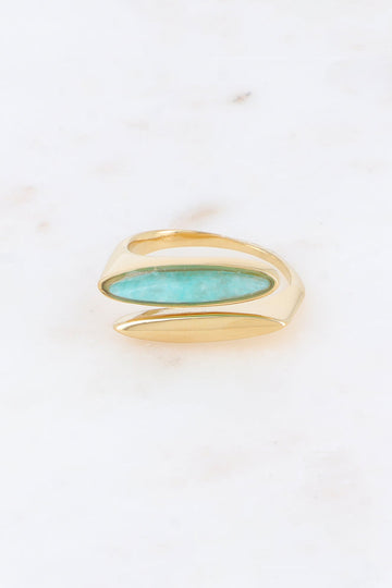 Bague Kahni - Amazonite