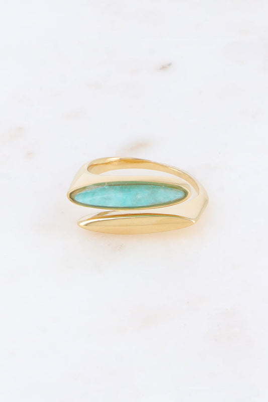 Bague Kahni - Amazonite