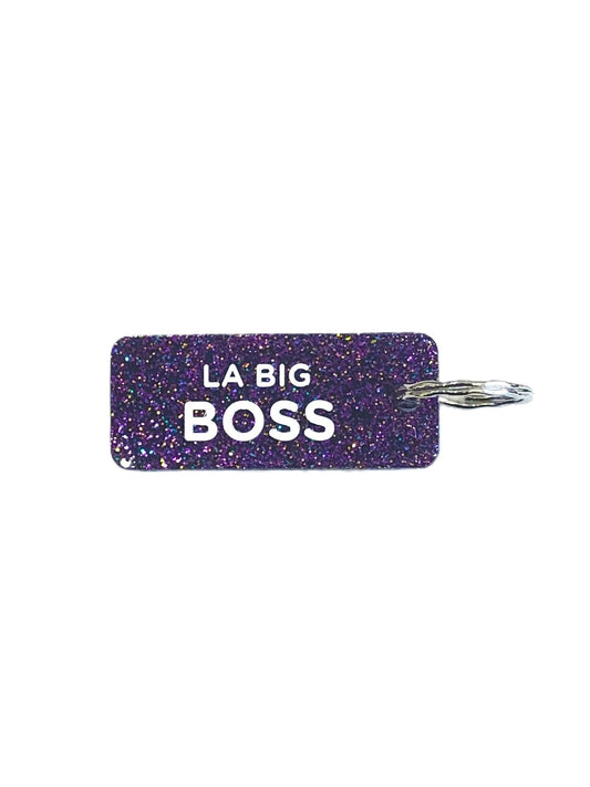 Porte-clés "La big boss" - Violet