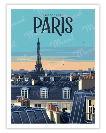 Poster Paris- Les Toits