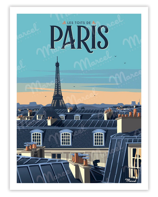 Poster Paris- Les Toits