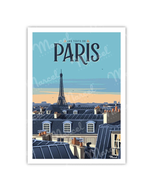Carte Postale Paris - Les Toits
