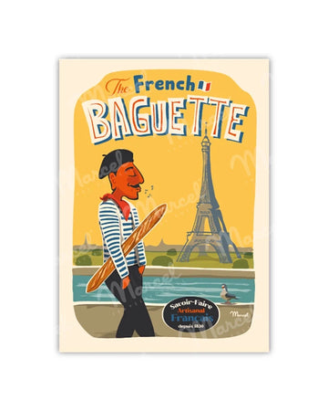 Carte Postale The french baguette