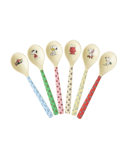 Lot de 6 cuillères à café imprimé Snoopy