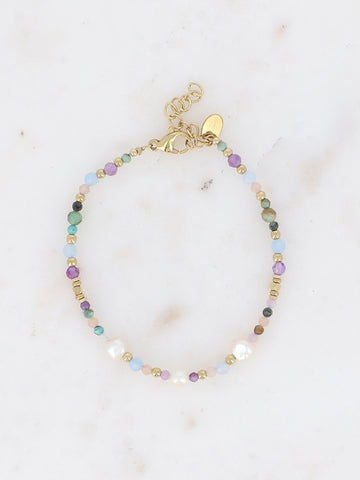 Bracelet Pricia - Turquoise africaine et Améthyste