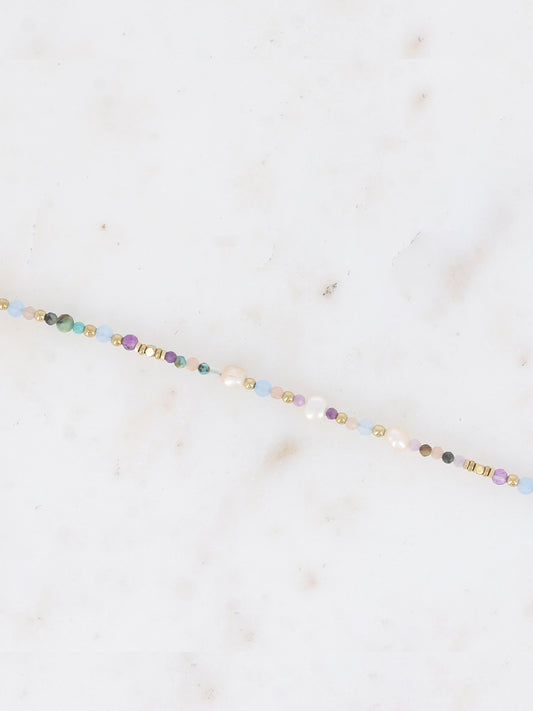 Bracelet Pricia - Turquoise africaine et Améthyste