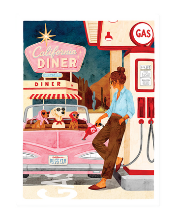 Petite affiche California Diner
