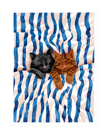 Petite affiche Sleeping Cats
