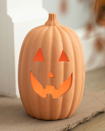 Photophore Citrouille d'Halloween 30 cm