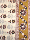 Foulard Riya - moutarde et bordeaux