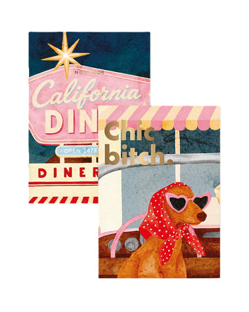 Set de 2 carnets - California Diner