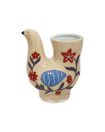 Vase Oiseau beige
