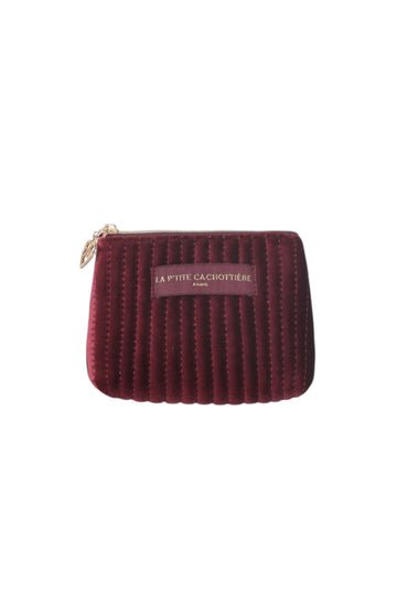 Petite pochette Velours bordeaux