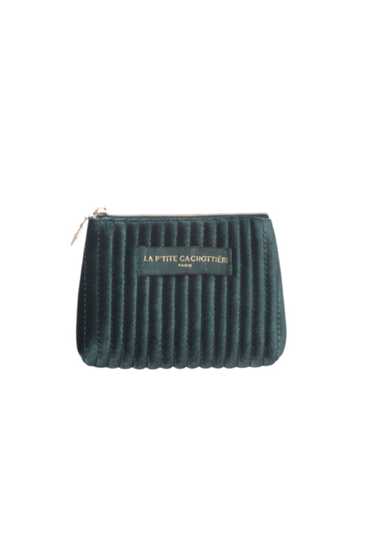 Petite pochette velours - vert