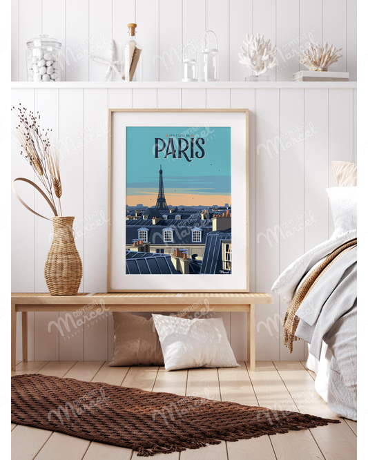 Poster Paris- Les Toits