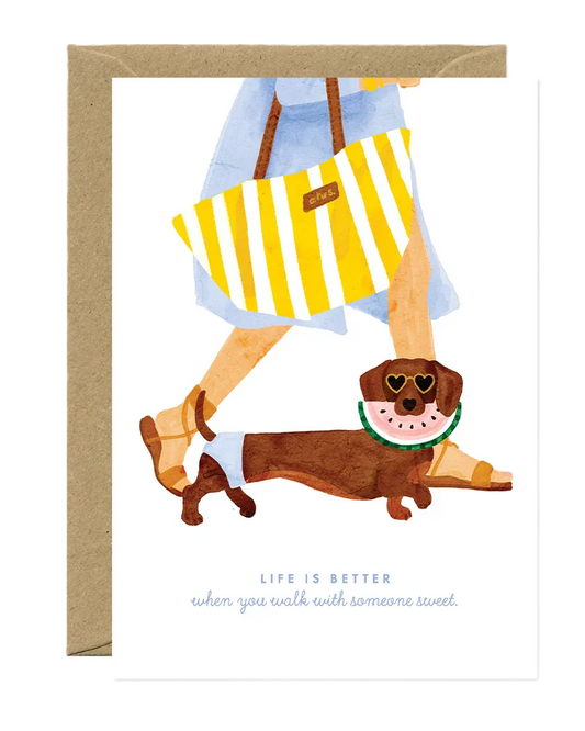 Carte postale Summer dachshund