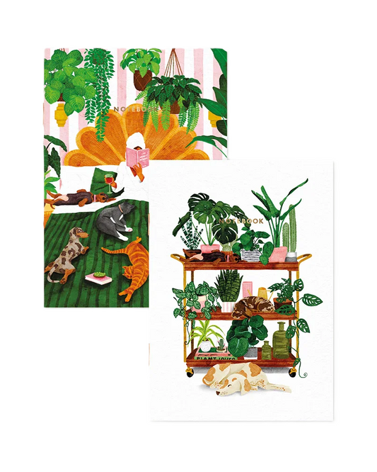 Set de 2 carnets - Life with Pets & Plants