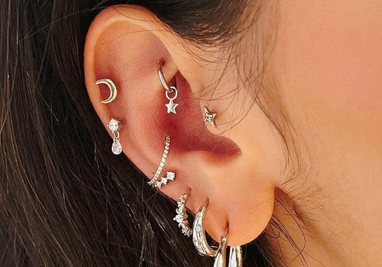 Anneau Zoé argenté (diamètre au choix)