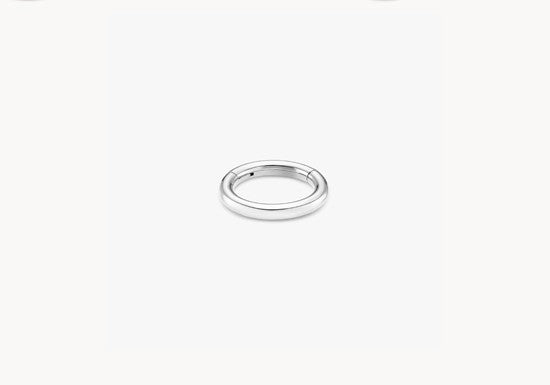 Anneau Zoé argenté (diamètre au choix)