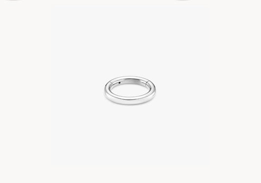Anneau Zoé argenté (diamètre au choix)