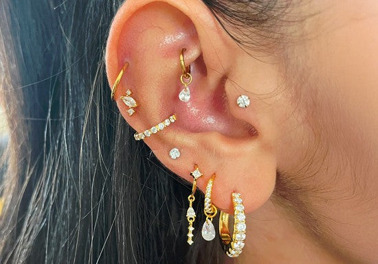 Anneau Zoé doré (diamètre au choix)