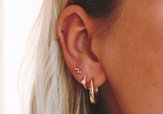 Anneau Zoé doré (diamètre au choix)