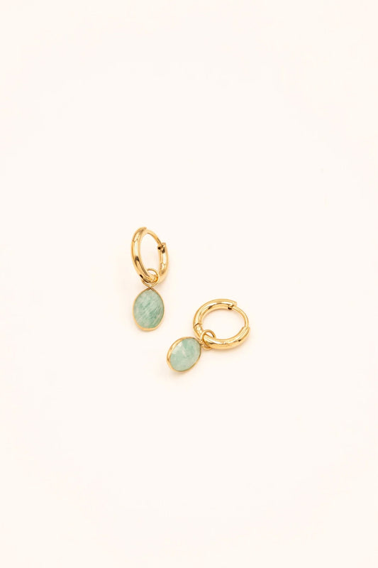 Boucles d'oreilles Azalée - Amazonite