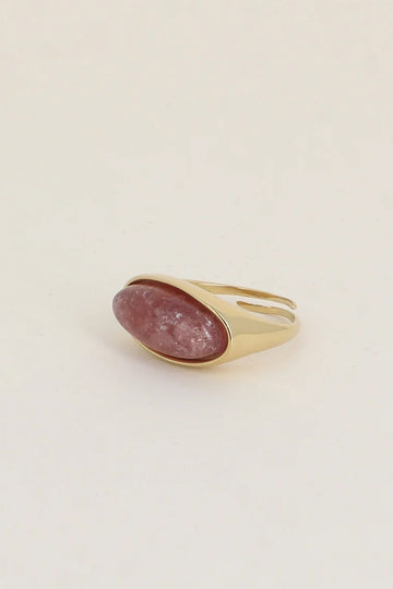 Bague Azalée - Quartz fraise