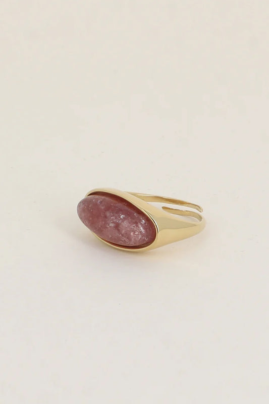 Bague Azalée - Quartz fraise