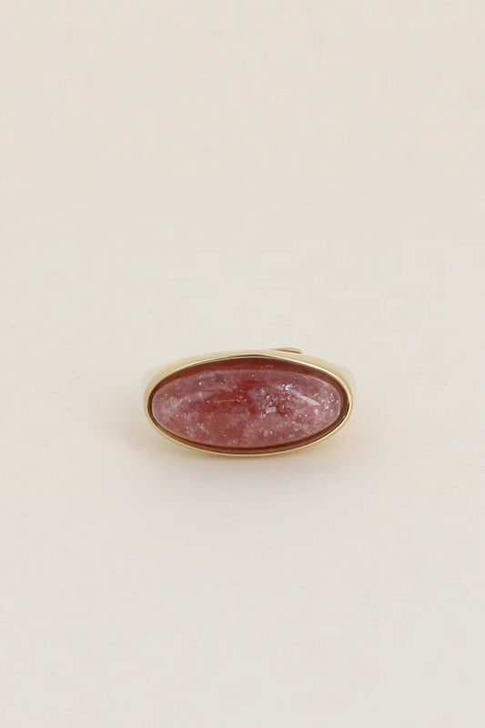 Bague Azalée - Quartz fraise