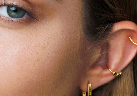 Bague d'oreille Juliette (noir ou blanc)