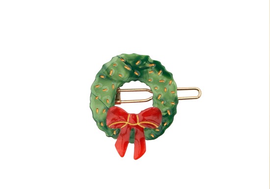 Barrette Couronne sapin