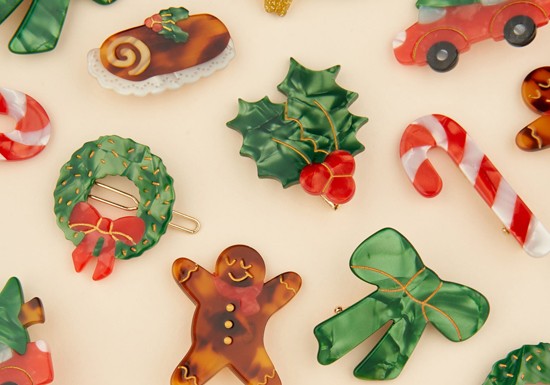 Barrette Couronne sapin