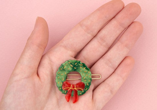 Barrette Couronne sapin