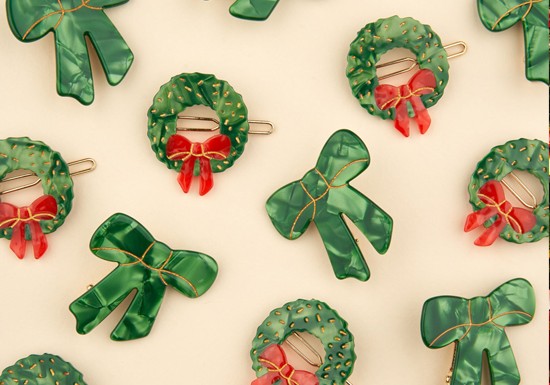 Barrette Couronne sapin