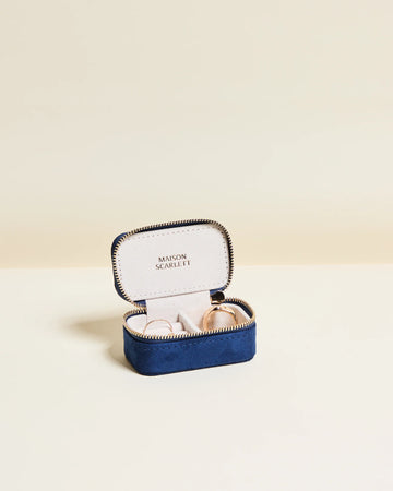 Boite Marie Velours Bleu marine