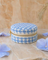 Boite Yvonne Pied de poule Bleu