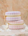 Boite Yvonne Pied de poule Mauve