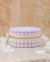 Boite Yvonne Pied de poule Mauve