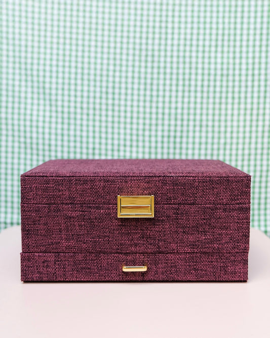 Boite Denise Lin bordeaux