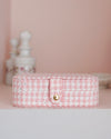 Boite Brigitte Pied-de-poule Rose
