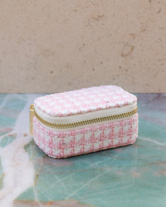 Boite Marie Pied-de-poule Rose