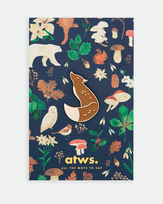 Pin's - Brown fox