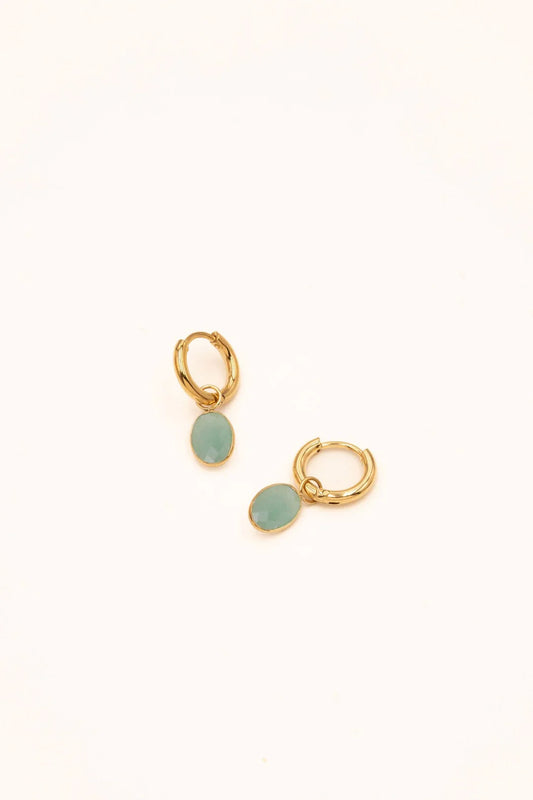 Boucles d'oreilles Azalée - Aventurine verte