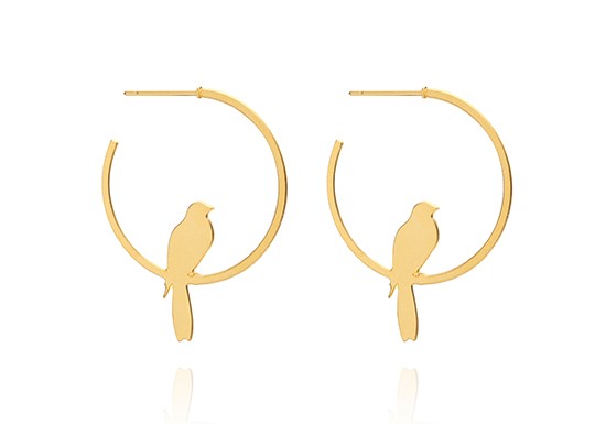 Boucles d'oreilles Canary Hoop