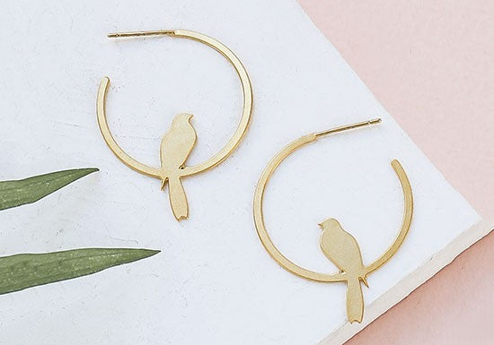 Boucles d'oreilles Canary Hoop